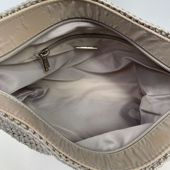 The Sak Hand Crochet Crossbody Bag Sustainable Ecru Yarn 12"W x 9"H x 2"D - Picture 8 of 12